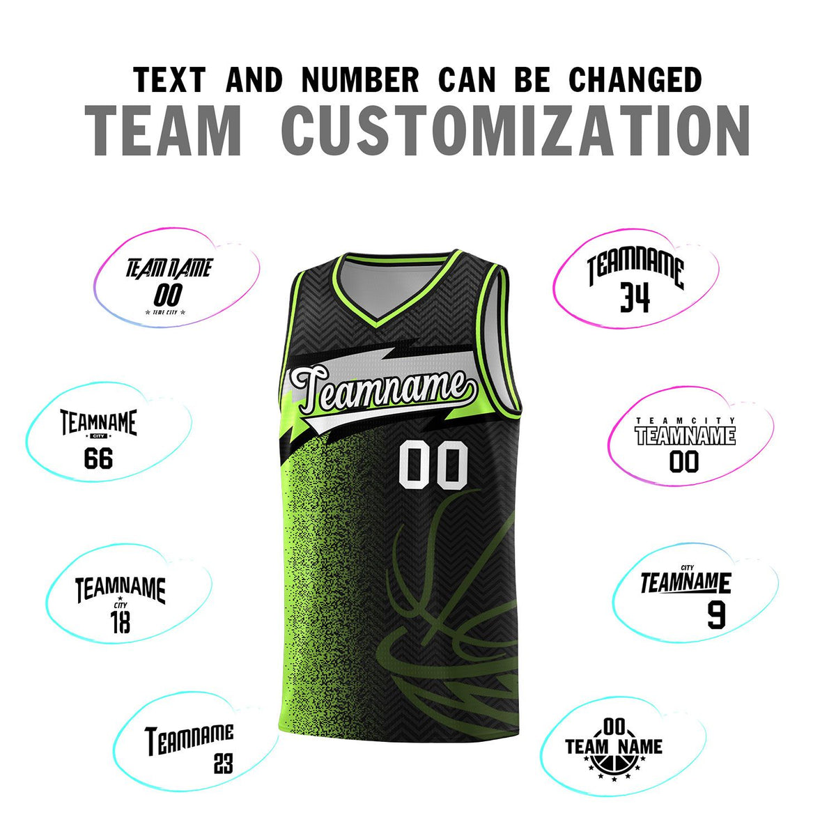Custom Black Dot Scatter Graffiti Pattern Sports Uniform Basketball Jersey|KXKSHOP
