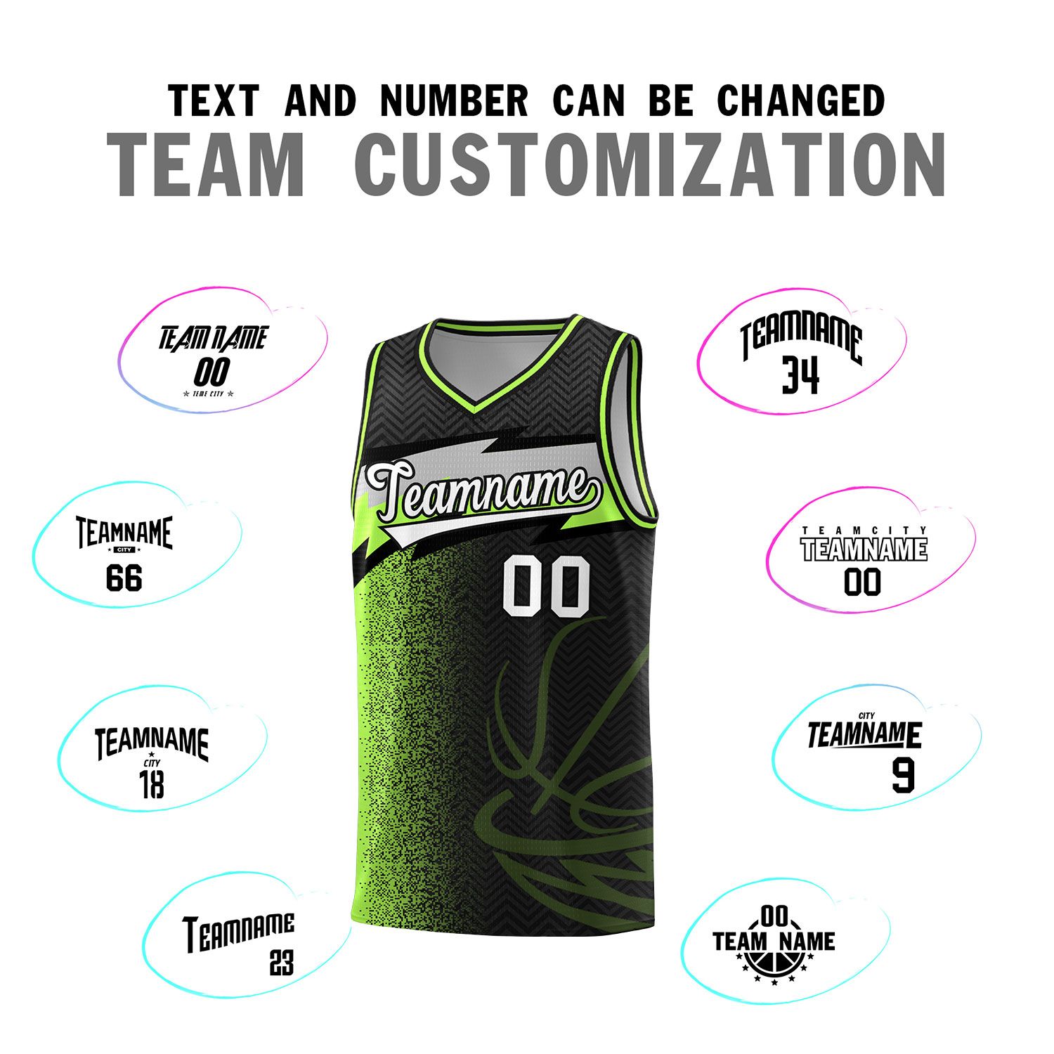 Custom Black Dot Scatter Graffiti Pattern Sports Uniform Basketball Jersey|KXKSHOP