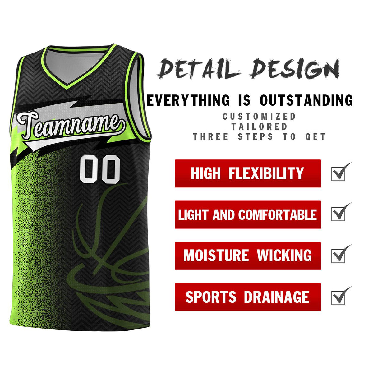 Custom Black Dot Scatter Graffiti Pattern Sports Uniform Basketball Jersey|KXKSHOP