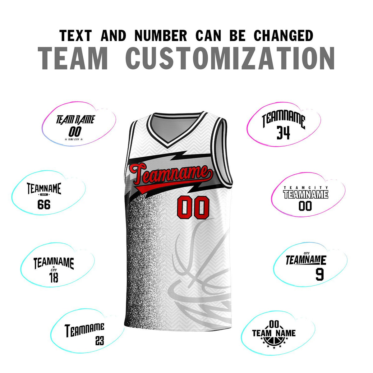 Custom White Dot Scatter Graffiti Pattern Sports Uniform Basketball Jersey|KXKSHOP