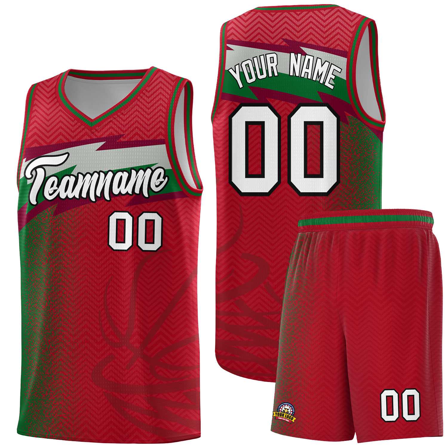 Custom Red Dot Scatter Graffiti Pattern Sports Uniform Basketball Jersey|KXKSHOP