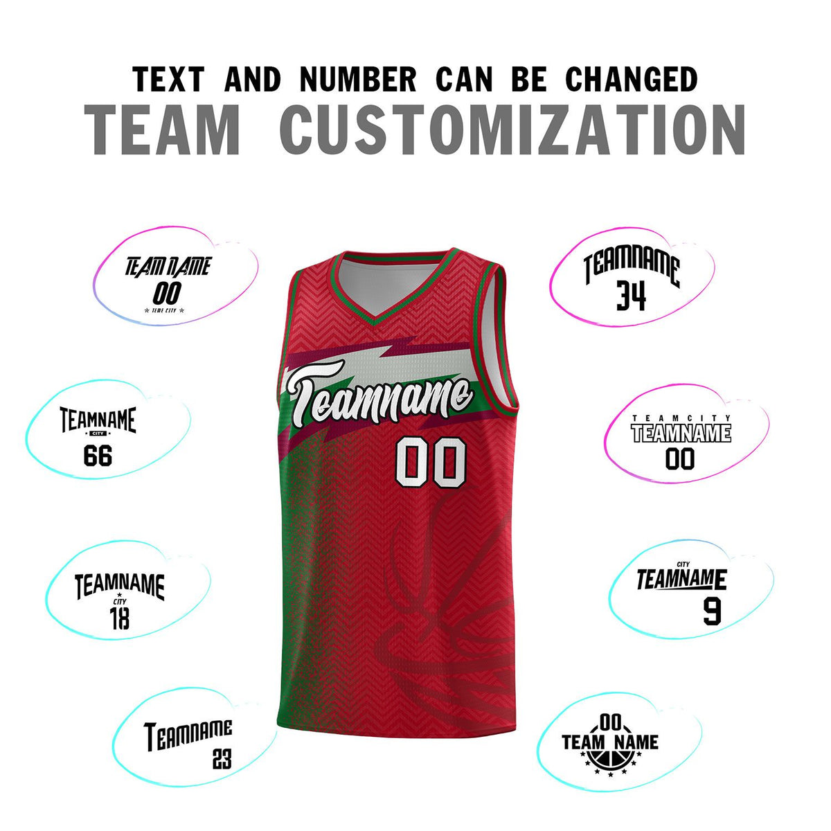 Custom Red Dot Scatter Graffiti Pattern Sports Uniform Basketball Jersey|KXKSHOP