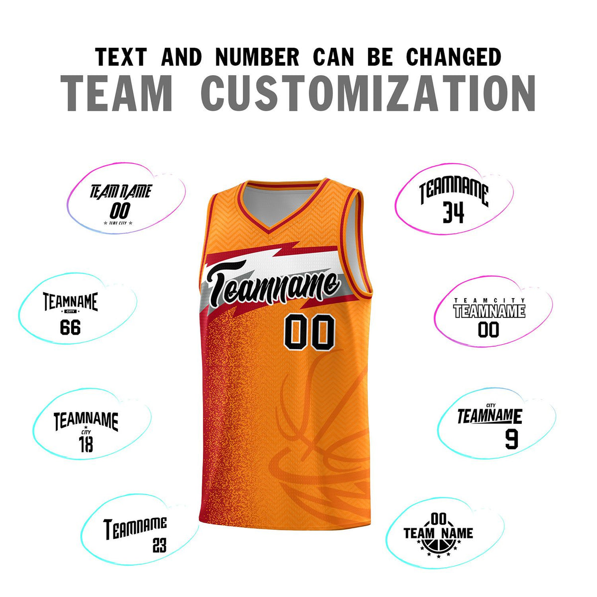 Custom Broncos Orange Dot Scatter Graffiti Pattern Sports Uniform Basketball Jersey|KXKSHOP