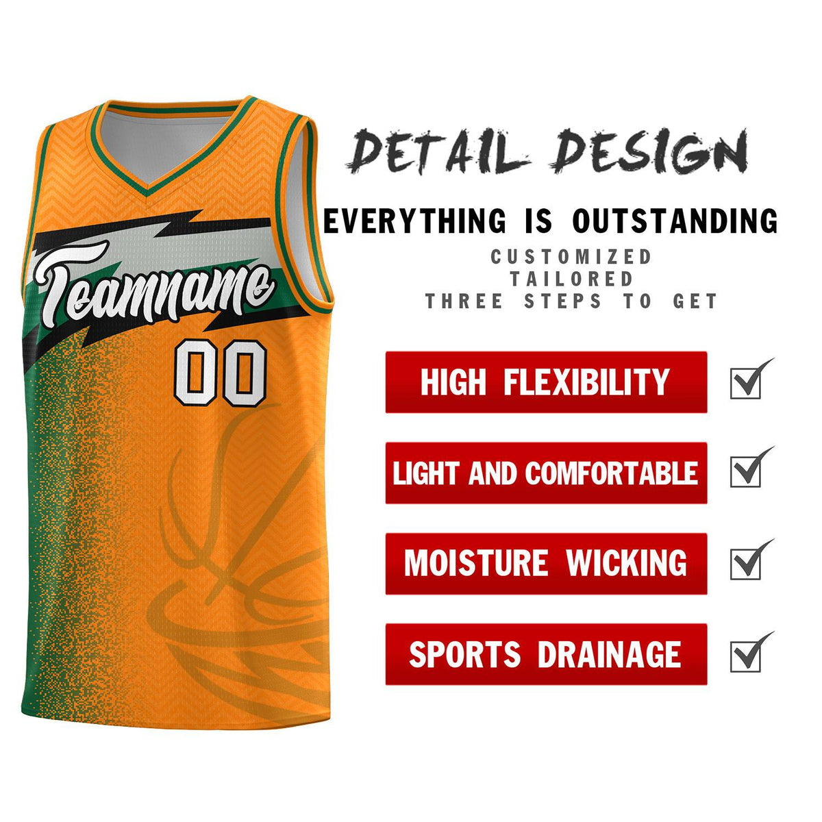 Custom Broncos Orange Dot Scatter Graffiti Pattern Sports Uniform Basketball Jersey|KXKSHOP