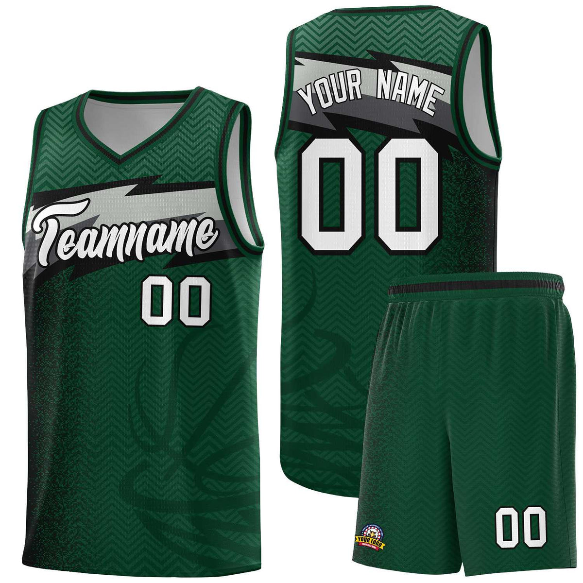 Custom Kelly Green Dot Scatter Graffiti Pattern Sports Uniform Basketball Jersey|KXKSHOP
