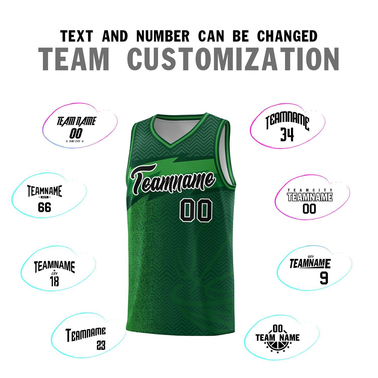 Custom Kelly Green Dot Scatter Graffiti Pattern Sports Uniform Basketball Jersey|KXKSHOP