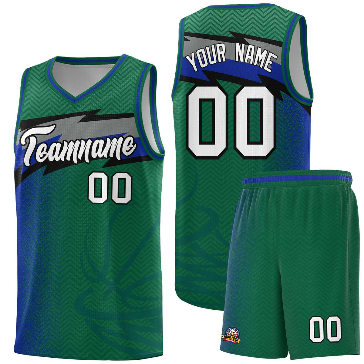 Custom Kelly Green Dot Scatter Graffiti Pattern Sports Uniform Basketball Jersey|KXKSHOP