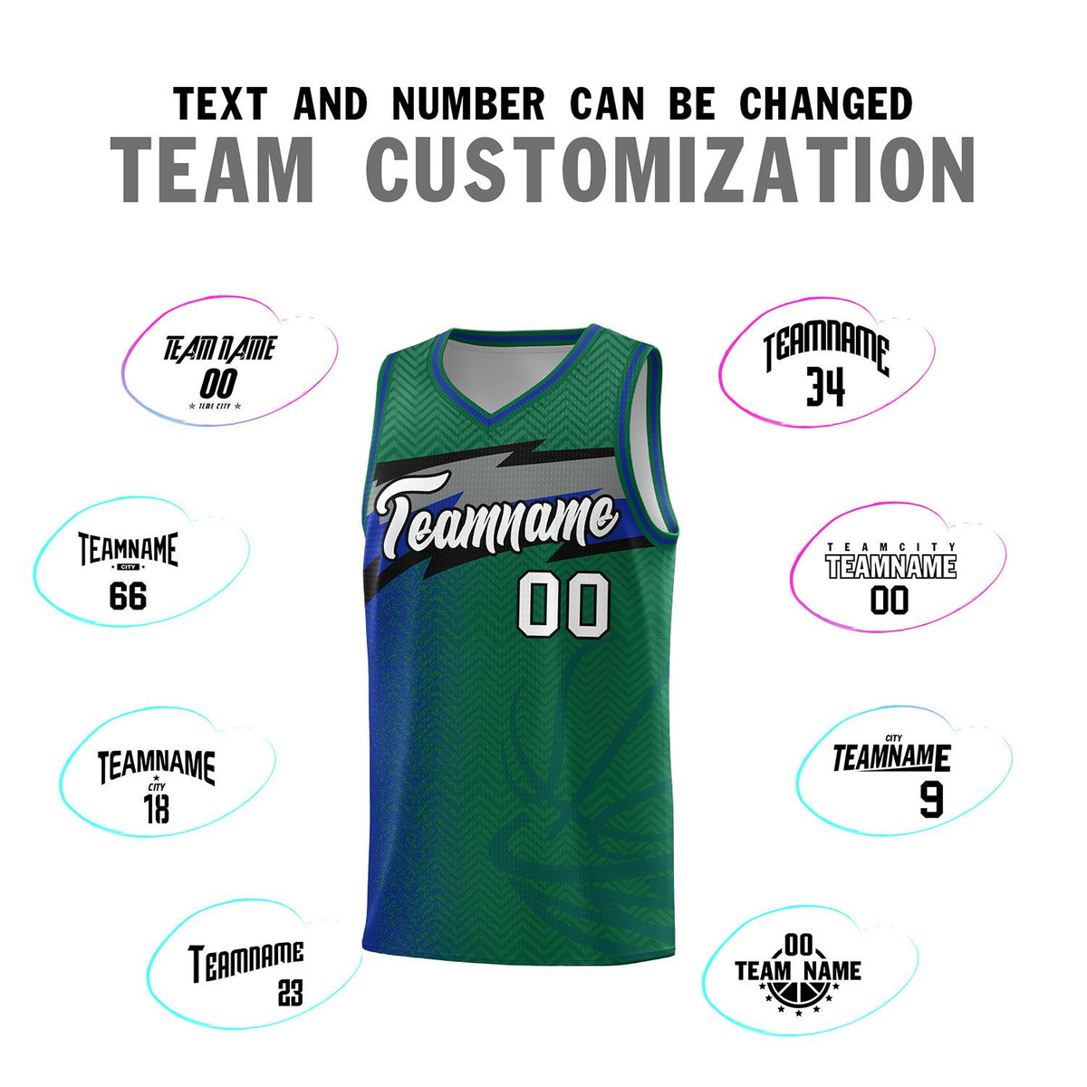 Custom Kelly Green Dot Scatter Graffiti Pattern Sports Uniform Basketball Jersey|KXKSHOP