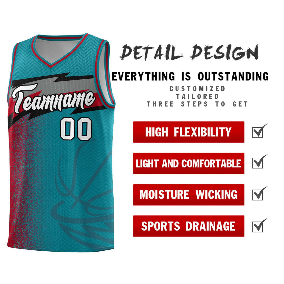 Custom Aqua Dot Scatter Graffiti Pattern Sports Uniform Basketball Jersey|KXKSHOP