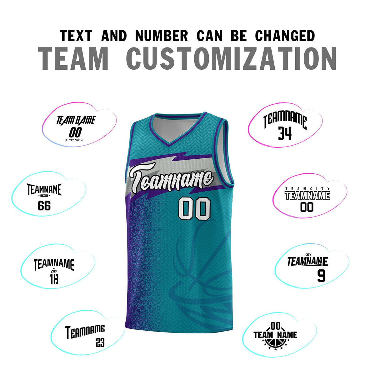 Custom Aqua Dot Scatter Graffiti Pattern Sports Uniform Basketball Jersey|KXKSHOP