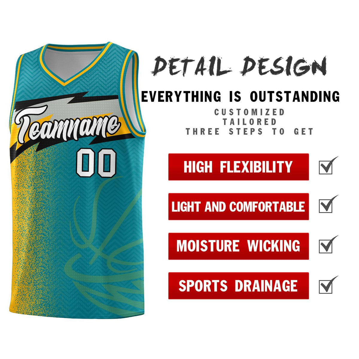 Custom Aqua Dot Scatter Graffiti Pattern Sports Uniform Basketball Jersey|KXKSHOP
