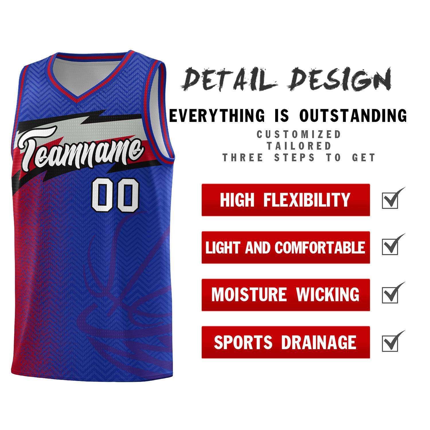 Custom Royal Dot Scatter Graffiti Pattern Sports Uniform Basketball Jersey|KXKSHOP