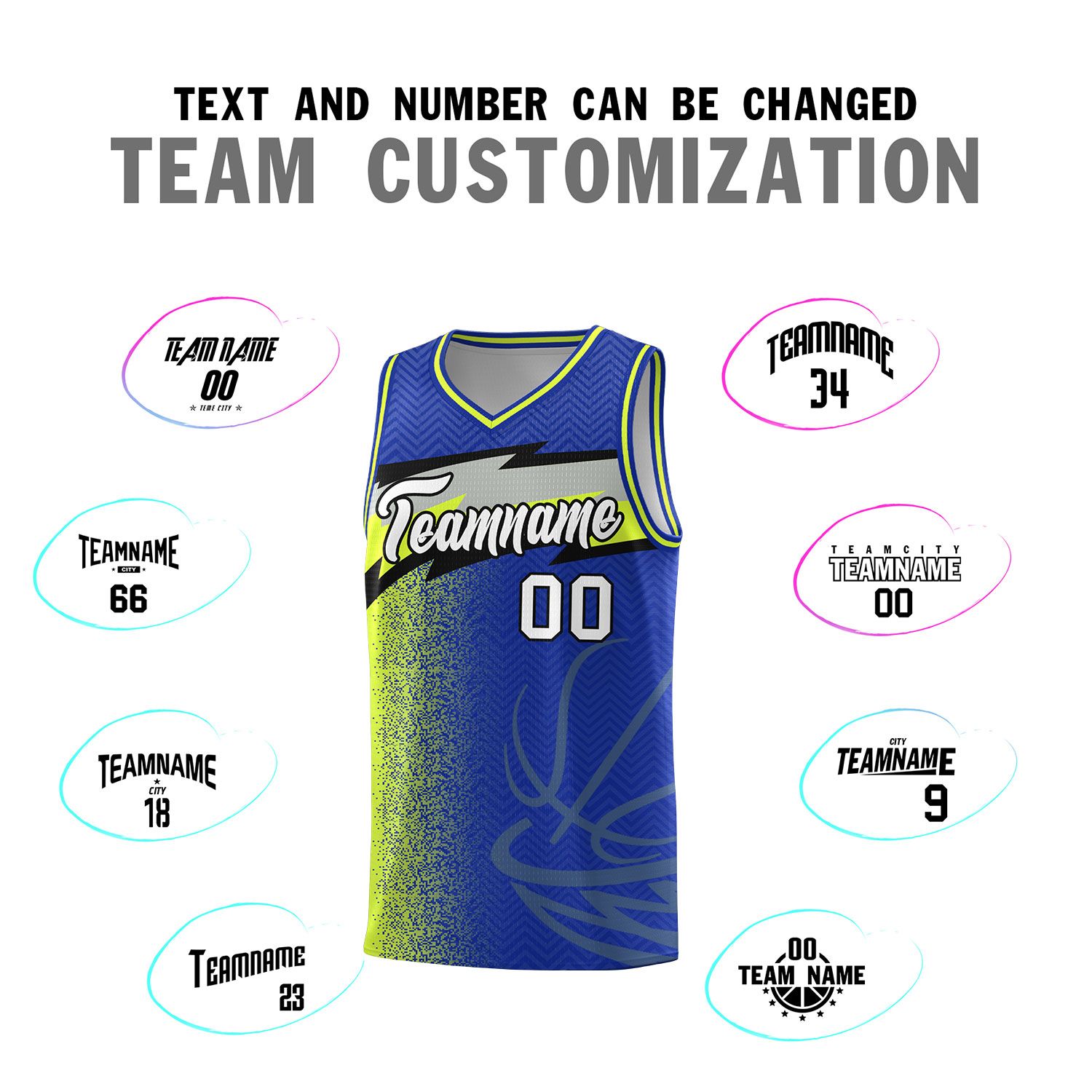Custom Royal Dot Scatter Graffiti Pattern Sports Uniform Basketball Jersey|KXKSHOP