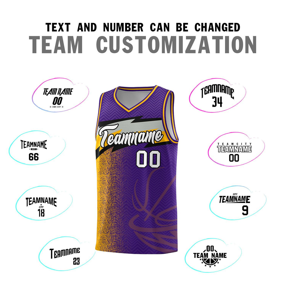 Custom Purple Dot Scatter Graffiti Pattern Sports Uniform Basketball Jersey|KXKSHOP