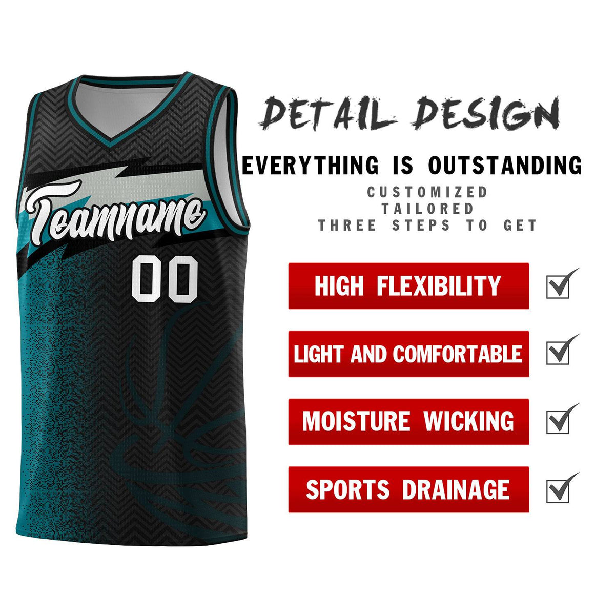 Custom Black Dot Scatter Graffiti Pattern Sports Uniform Basketball Jersey|KXKSHOP