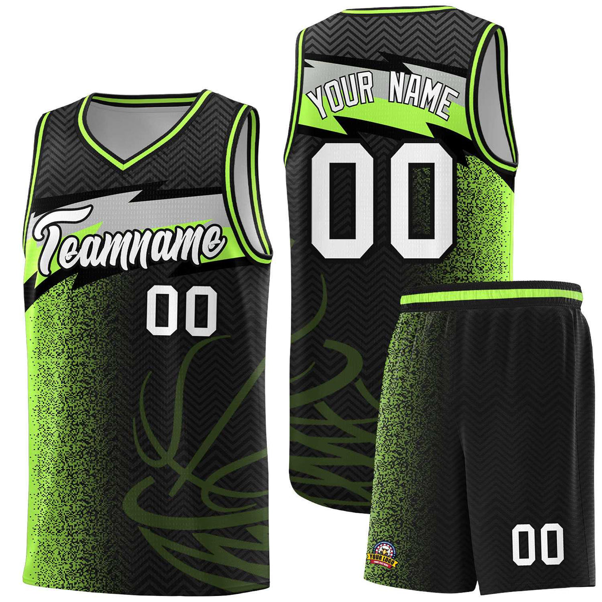 Custom Black Dot Scatter Graffiti Pattern Sports Uniform Basketball Jersey|KXKSHOP