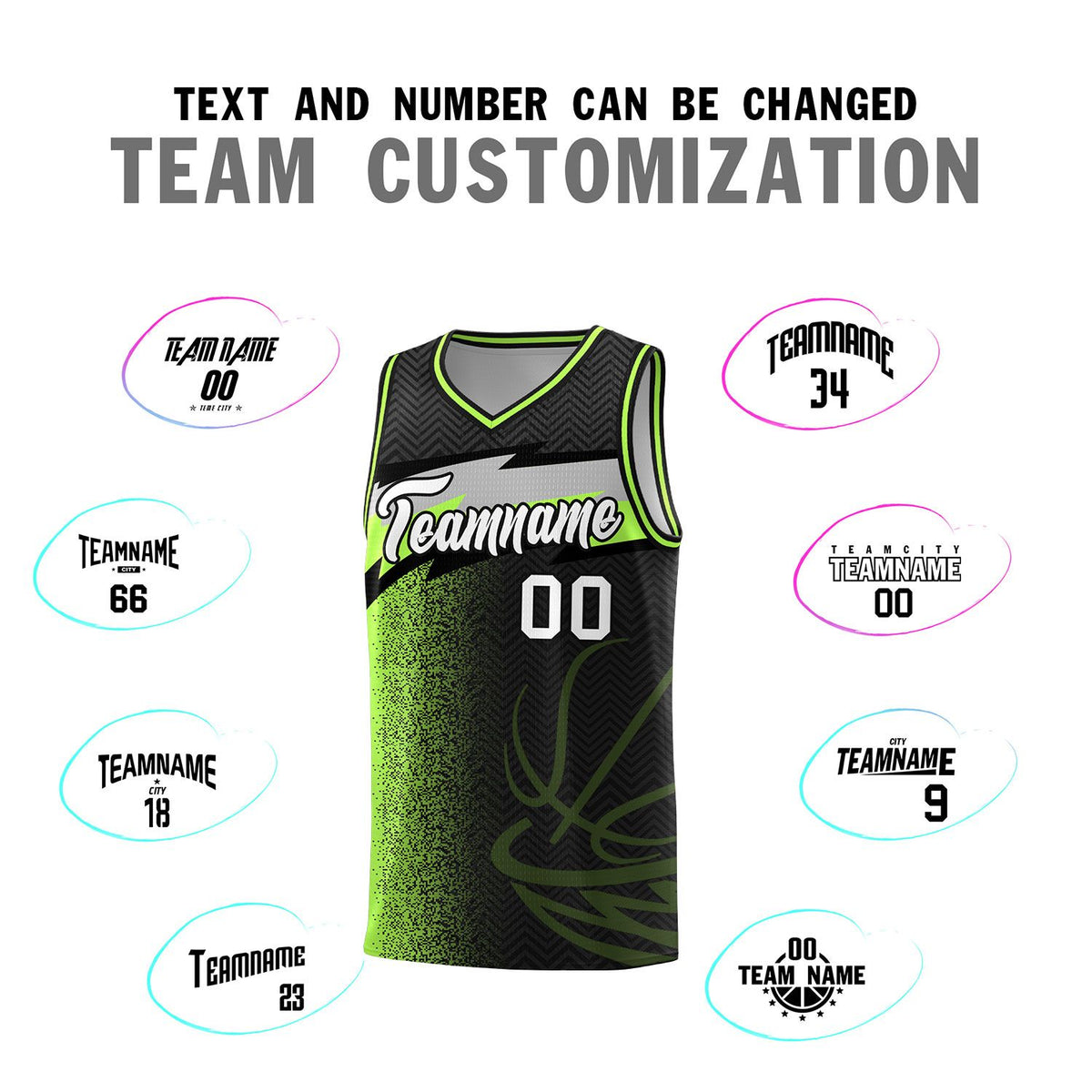 Custom Black Dot Scatter Graffiti Pattern Sports Uniform Basketball Jersey|KXKSHOP