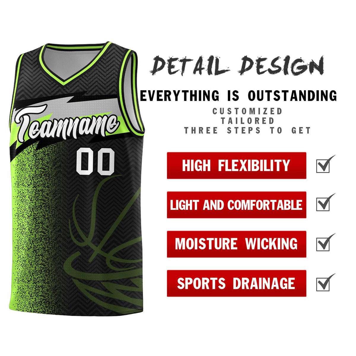 Custom Black Dot Scatter Graffiti Pattern Sports Uniform Basketball Jersey|KXKSHOP