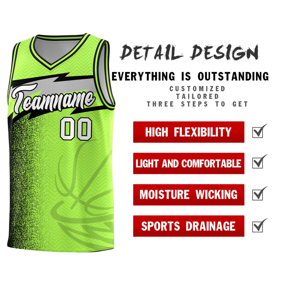 Custom Neon Green Dot Scatter Graffiti Pattern Sports Uniform Basketball Jersey|KXKSHOP