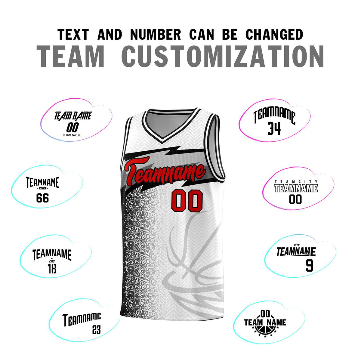 Custom White Dot Scatter Graffiti Pattern Sports Uniform Basketball Jersey|KXKSHOP