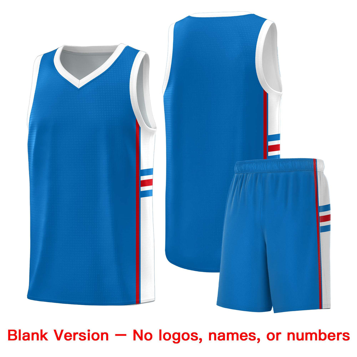 Custom Youth Basketball Jersey - Royal White Personalized Varsity Two-Tone Uniform