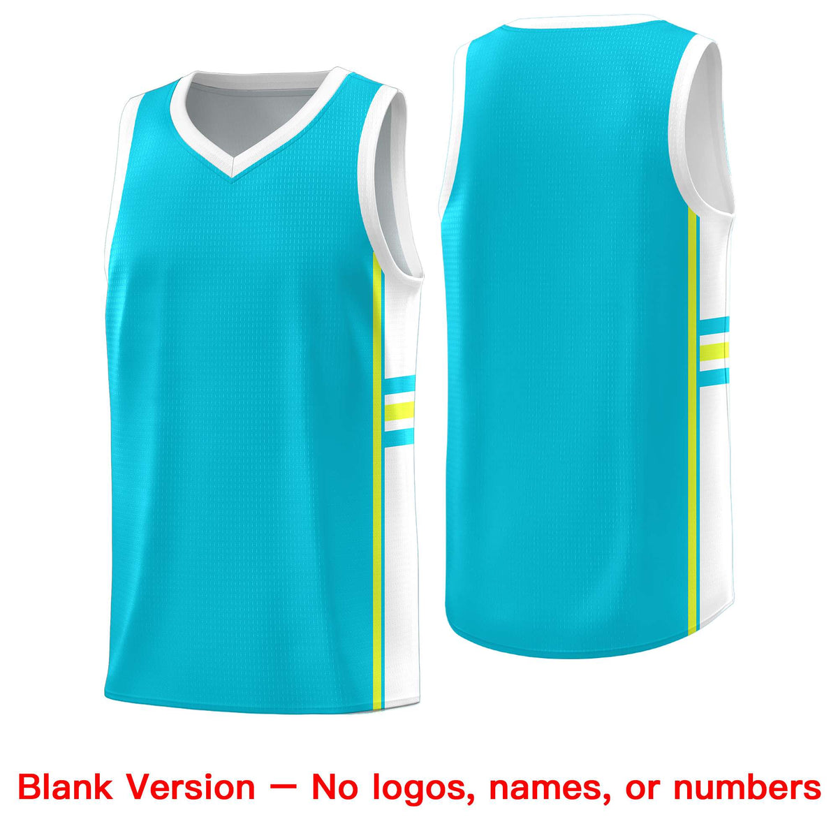 Custom Youth Basketball Jersey - Sky Blue White Personalized Varsity Two-Tone Uniform