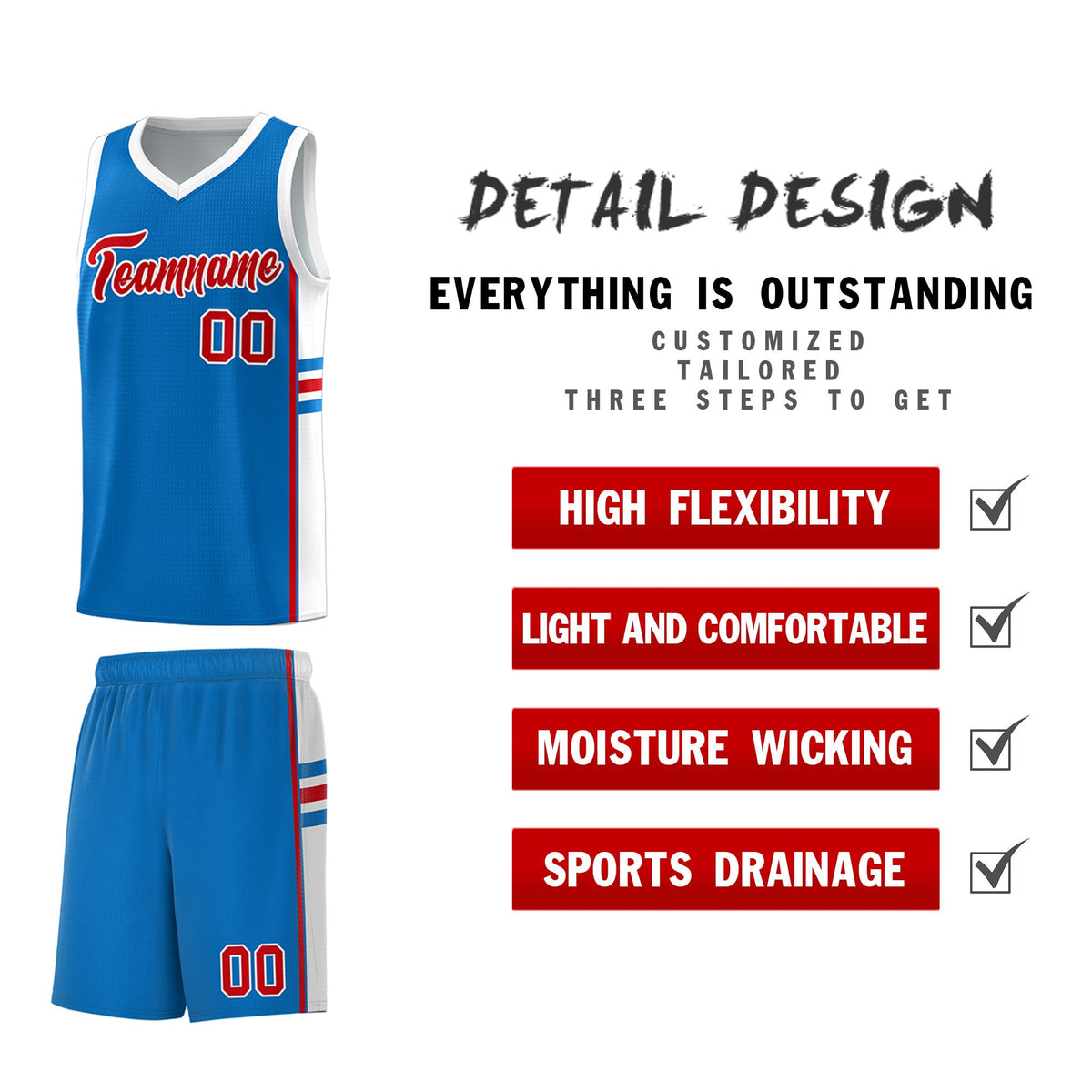 Custom Youth Basketball Jersey - Royal White Personalized Varsity Two-Tone Uniform