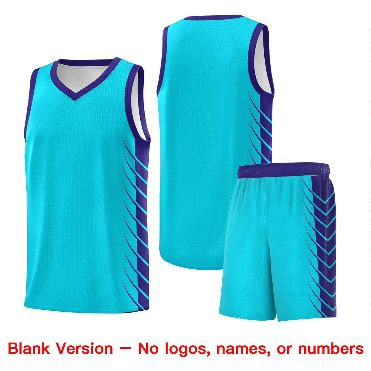 Custom Sky Blue Royal Personalized Side Symmetrical Line Pattern Sports Uniform Basketball Jersey| KXKSHOP