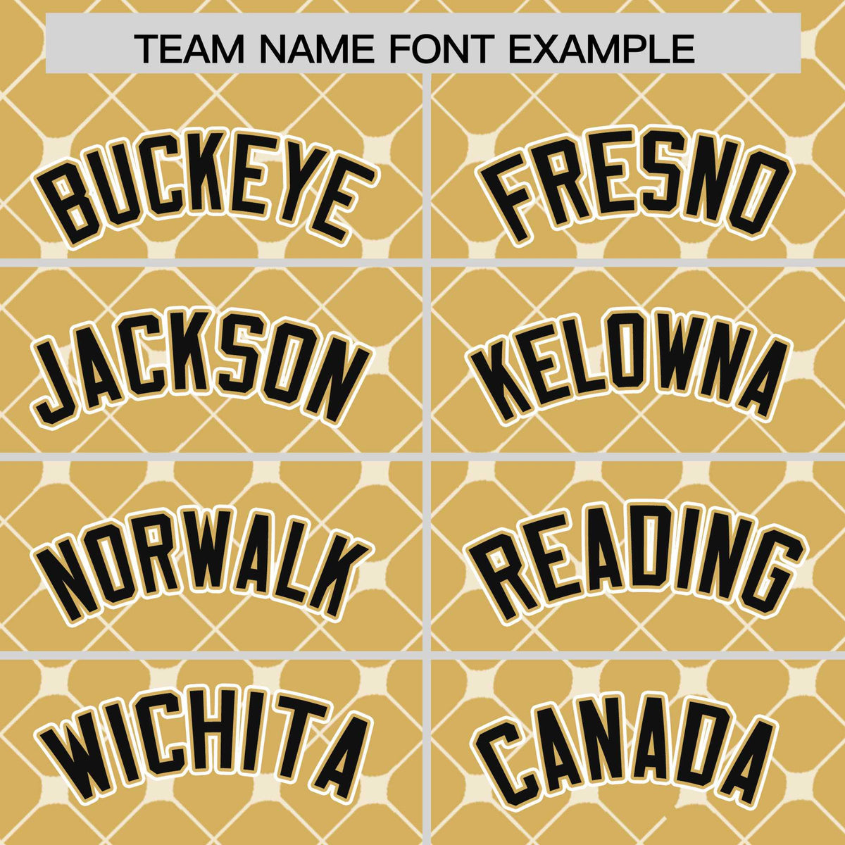 Custom Old Gold Black-White Personalized Plaid Design Authentic Baseball Jersey