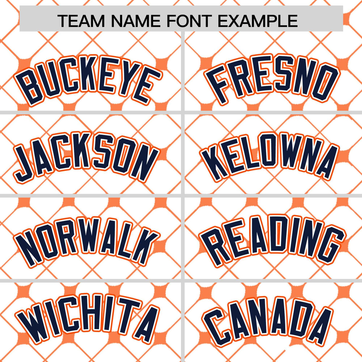 Custom White Navy-Orange Personalized Plaid Design Authentic Baseball Jersey