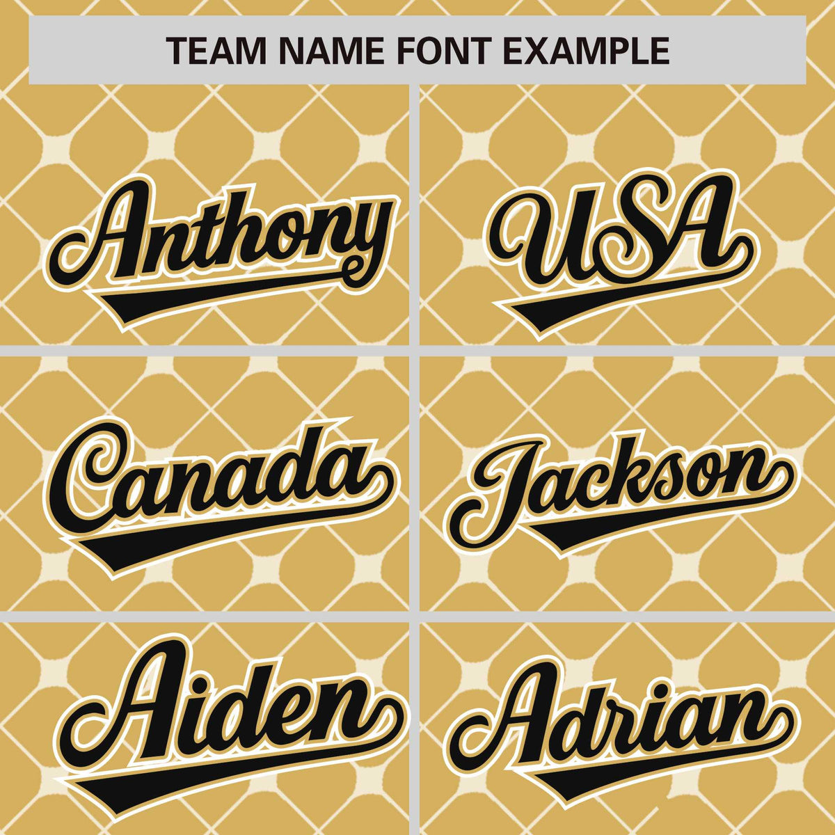 Custom Old Gold Black-White Personalized Plaid Design Authentic Baseball Jersey