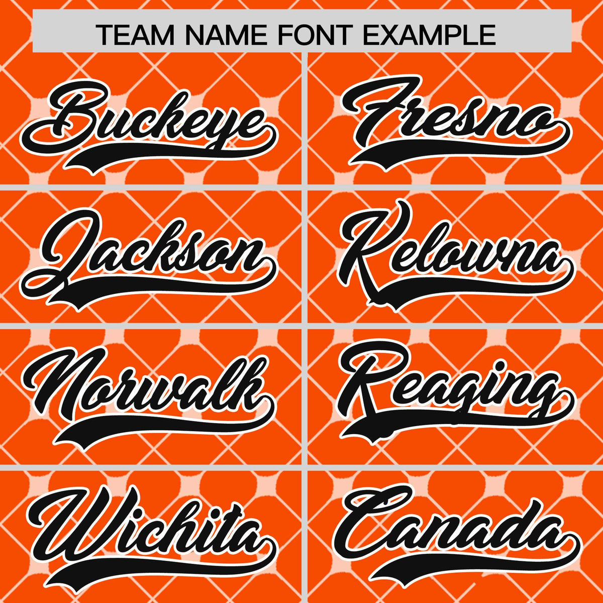 Custom Orange Black-White Personalized Plaid Design Authentic Baseball Jersey