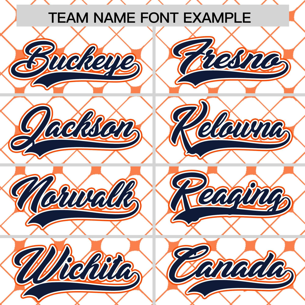 Custom White Navy-Orange Personalized Plaid Design Authentic Baseball Jersey
