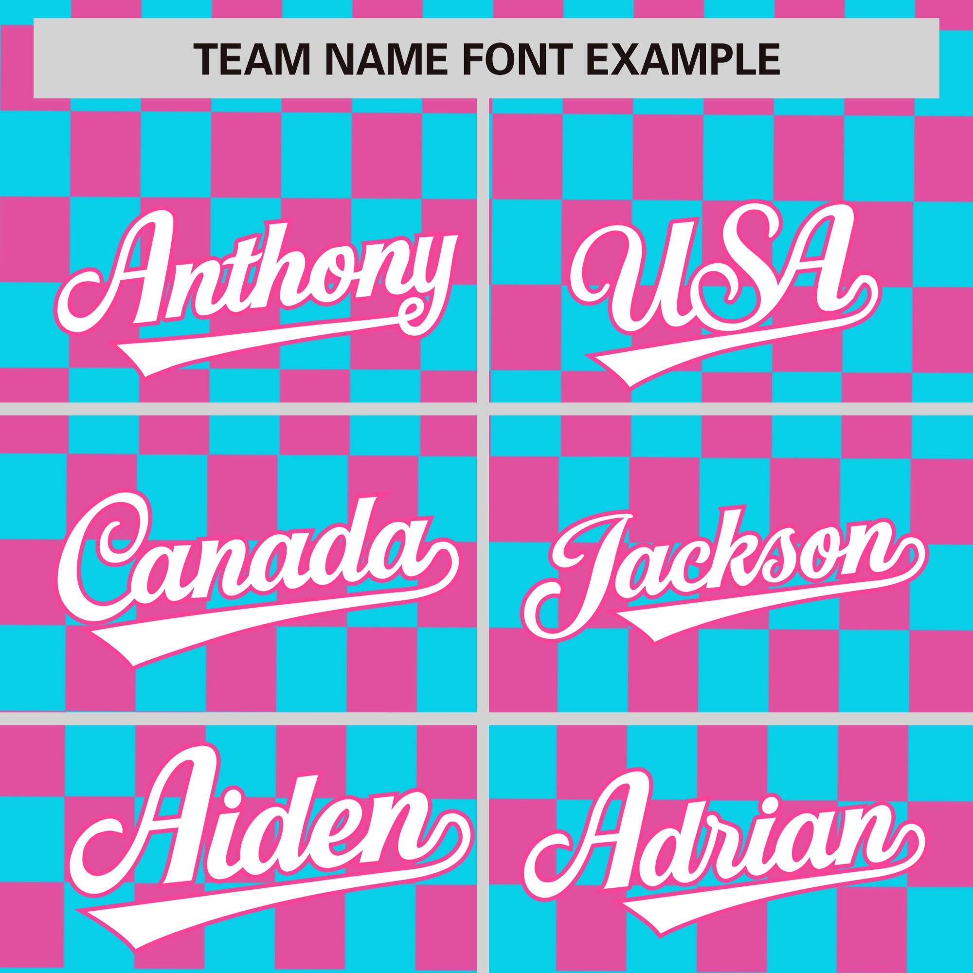 Custom Sky Blue Pink Personalized Plaid Fashion Design Authentic Baseball Jersey