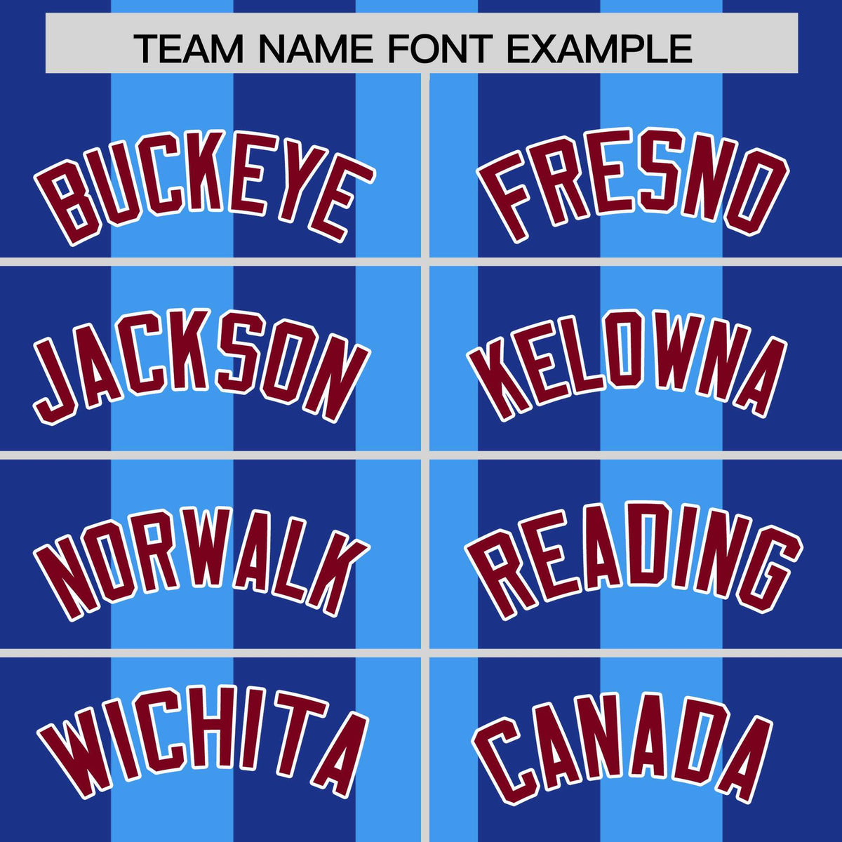 Custom Powder Blue Royal Thick Stripe Fashion Authentic Baseball jersey | KXKSHOP