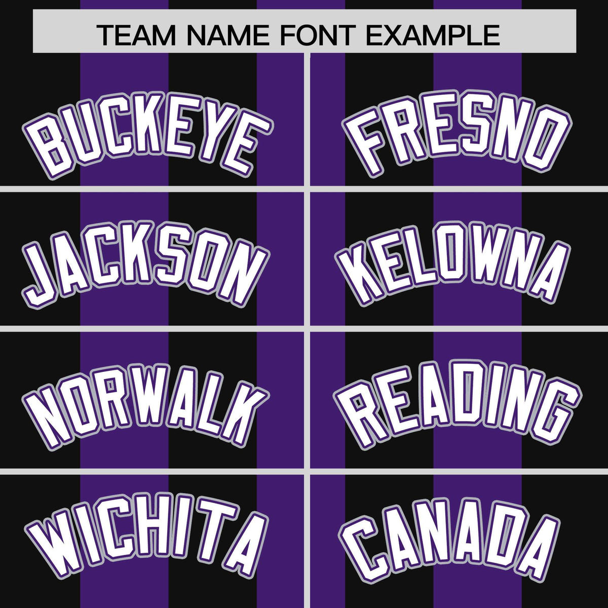 Custom Purple Black Thick Stripe Fashion Authentic Baseball jersey | KXKSHOP