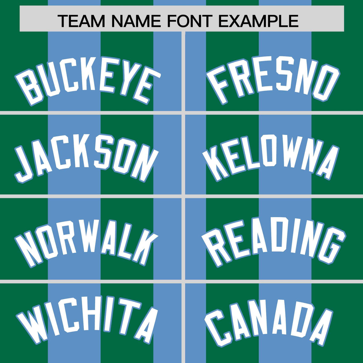 Custom Light Blue Kelly Green Thick Stripe Fashion Authentic Baseball jersey | KXKSHOP