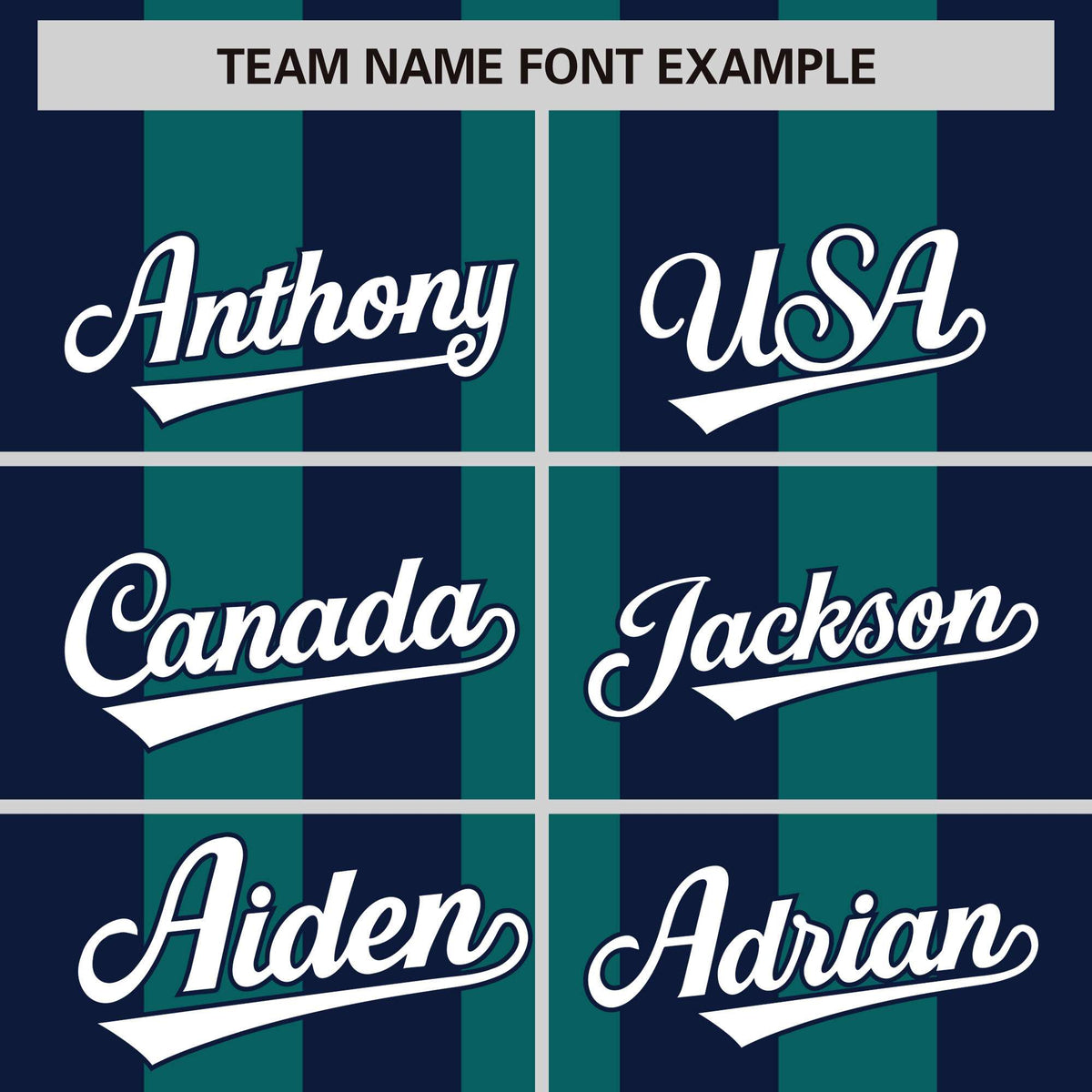 Custom Aqua Navy Thick Stripe Fashion Authentic Baseball jersey | KXKSHOP
