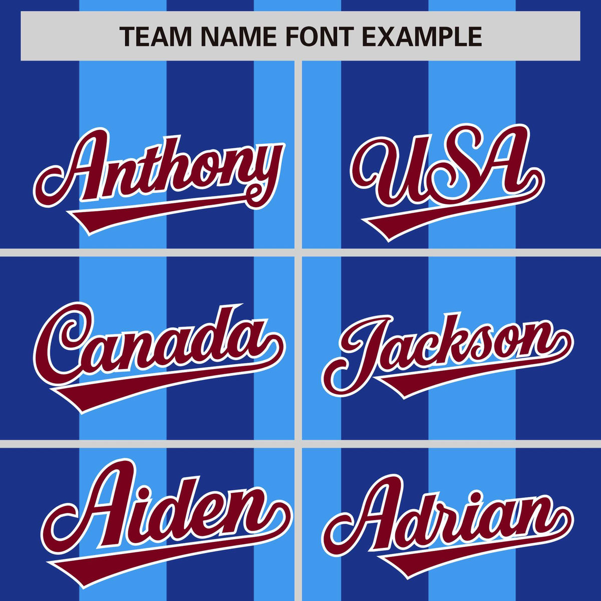 Custom Powder Blue Royal Thick Stripe Fashion Authentic Baseball jersey | KXKSHOP