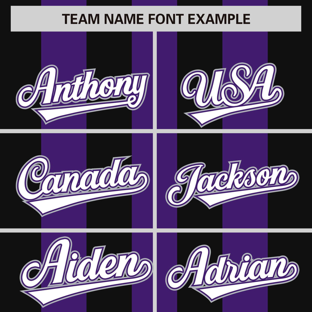 Custom Purple Black Thick Stripe Fashion Authentic Baseball jersey | KXKSHOP