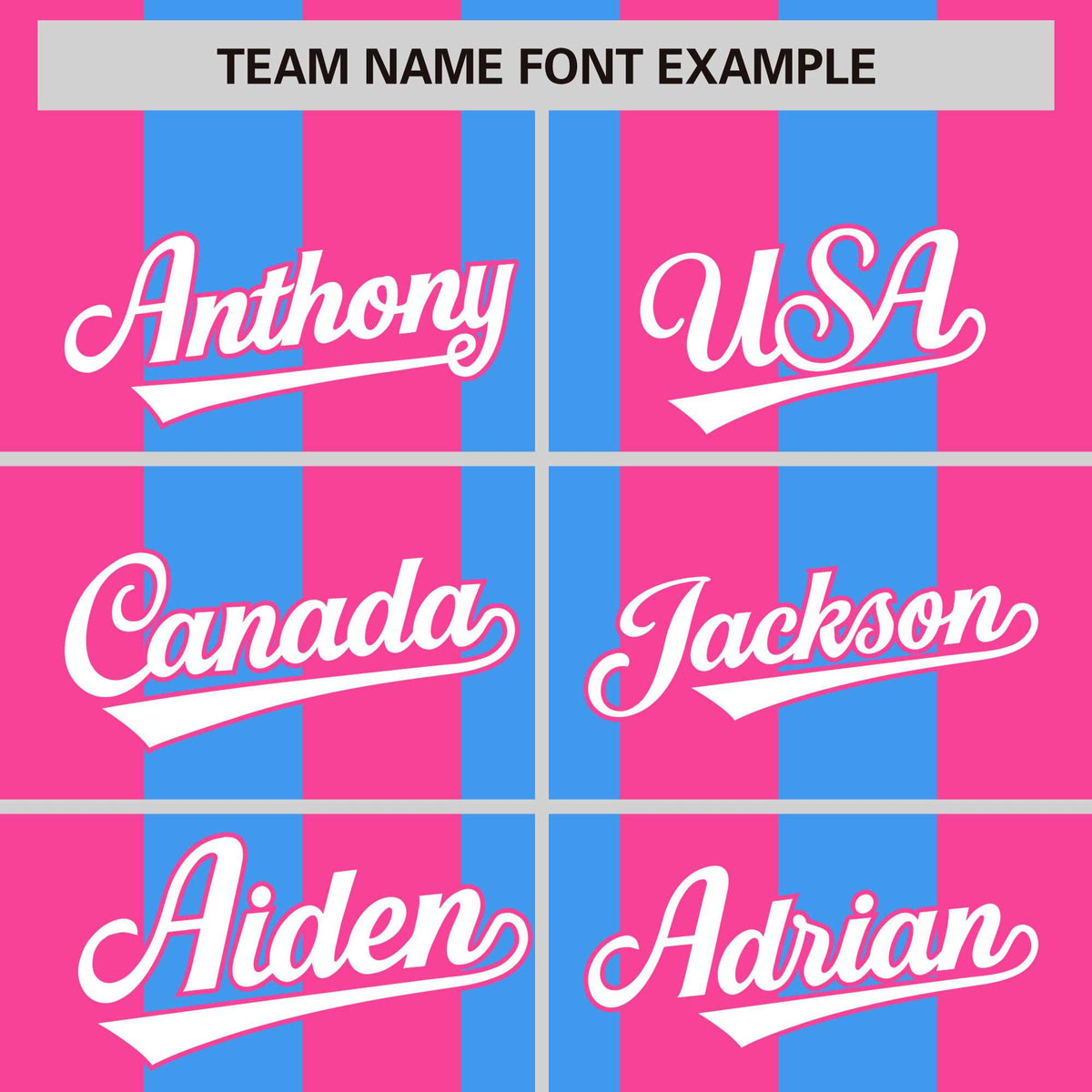 Custom Powder Blue Pink Thick Stripe Fashion Authentic Baseball jersey | KXKSHOP