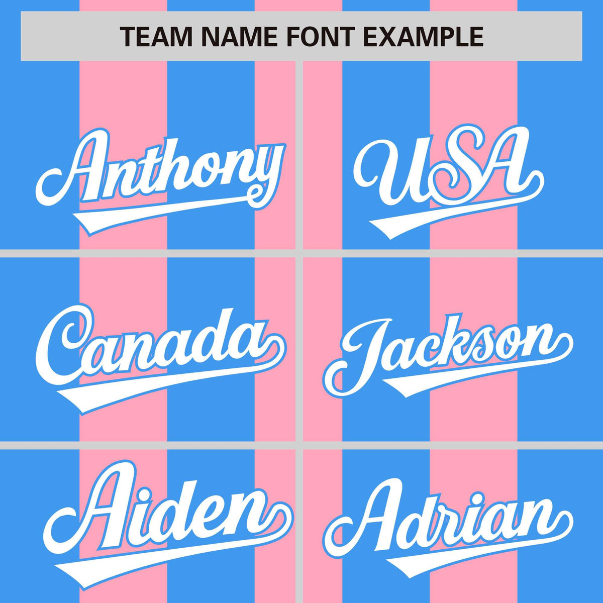 Custom Light Pink Powder Blue Thick Stripe Fashion Authentic Baseball jersey | KXKSHOP