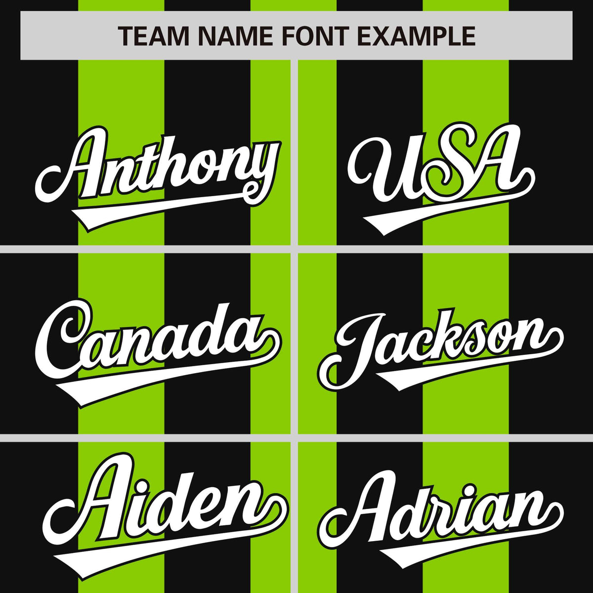 Custom Neon Green Black Thick Stripe Fashion Authentic Baseball jersey | KXKSHOP