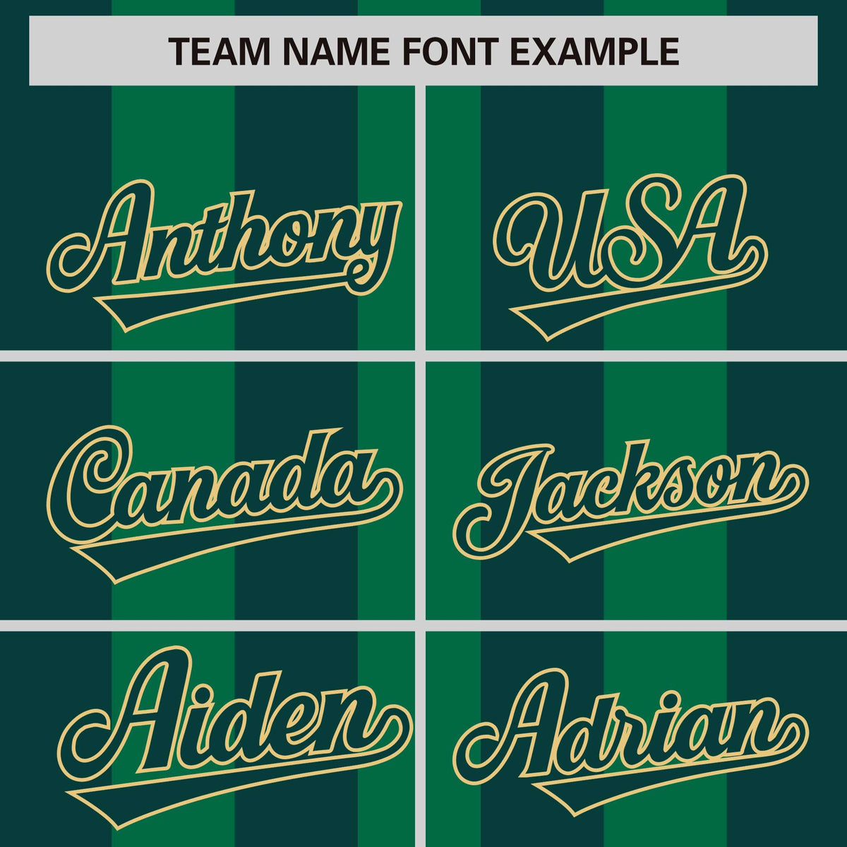 Custom Kelly Green Midnight Green Thick Stripe Fashion Authentic Baseball jersey | KXKSHOP