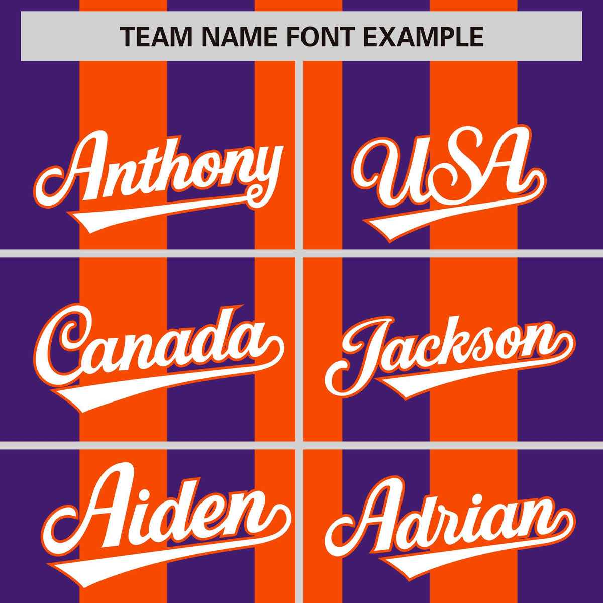 Custom Orange Purple Thick Stripe Fashion Authentic Baseball jersey | KXKSHOP