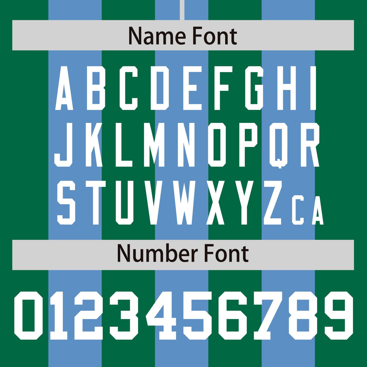 Custom Light Blue Kelly Green Thick Stripe Fashion Authentic Baseball jersey | KXKSHOP