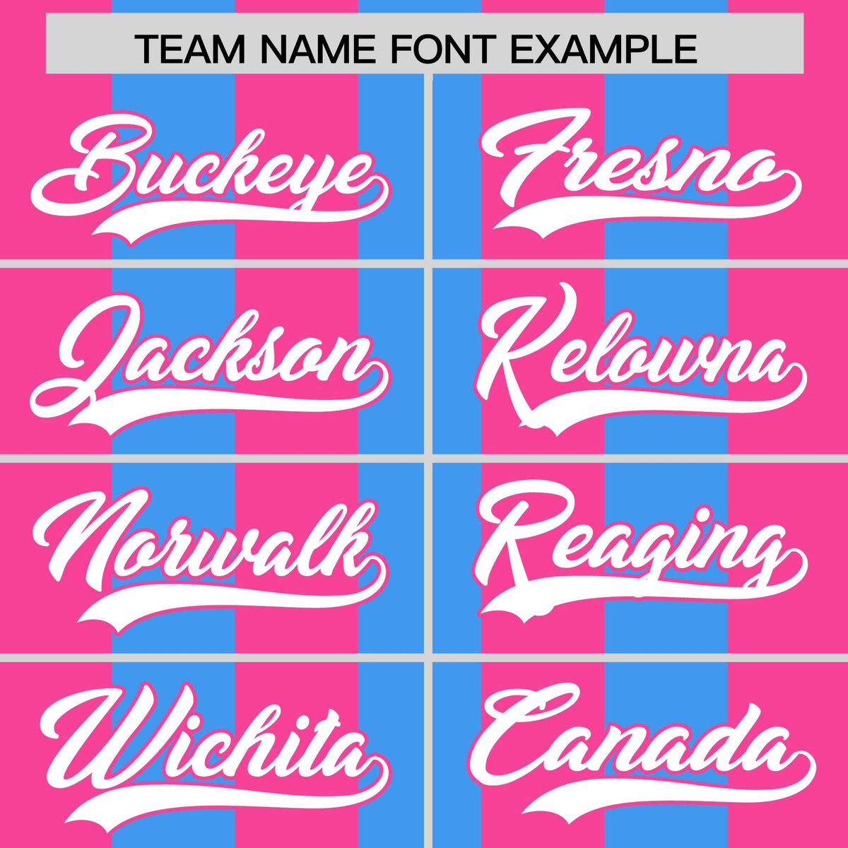 Custom Powder Blue Pink Thick Stripe Fashion Authentic Baseball jersey | KXKSHOP