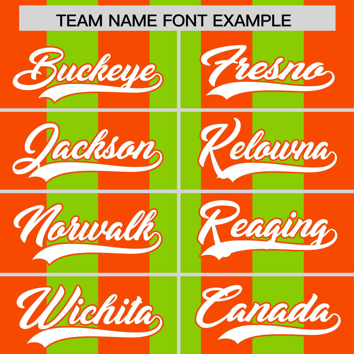 Custom Neon Green Orange Thick Stripe Fashion Authentic Baseball jersey | KXKSHOP