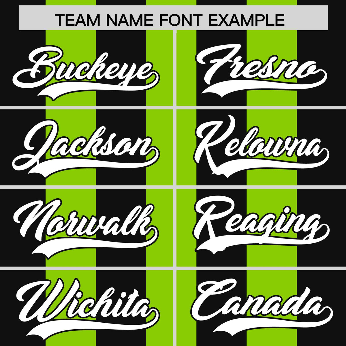 Custom Neon Green Black Thick Stripe Fashion Authentic Baseball jersey | KXKSHOP