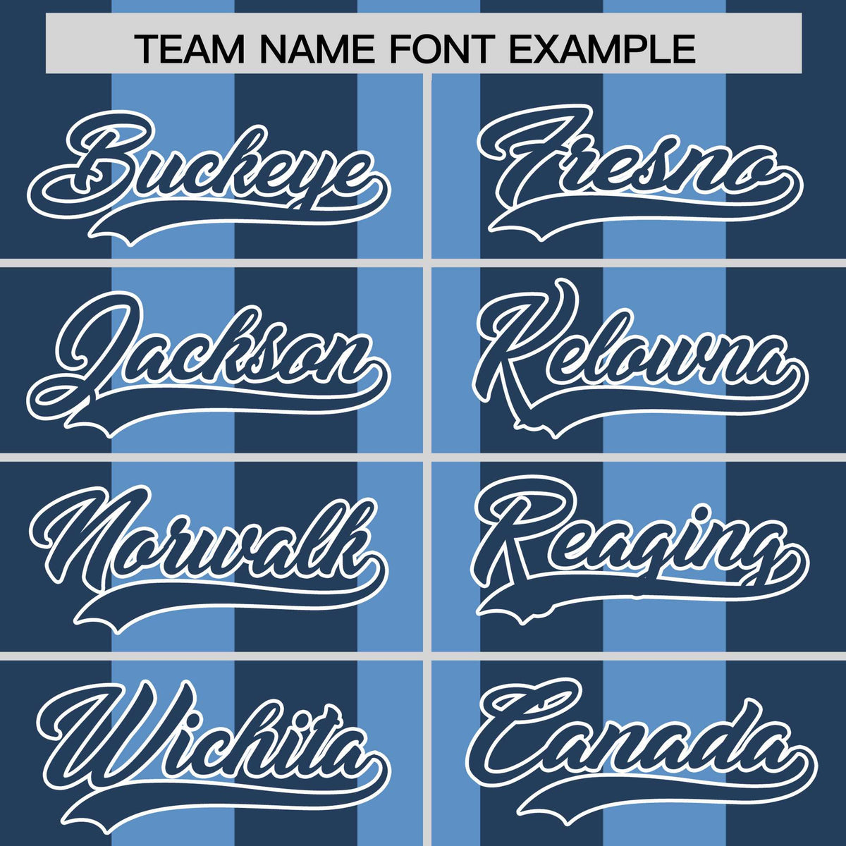 Custom Light Blue Midnight Blue Thick Stripe Fashion Authentic Baseball jersey | KXKSHOP